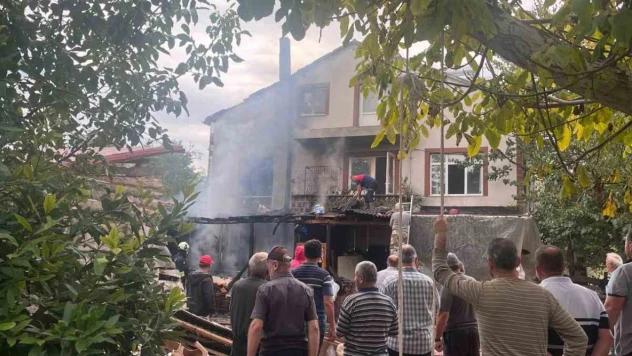 Sinop'ta Ev Yangını