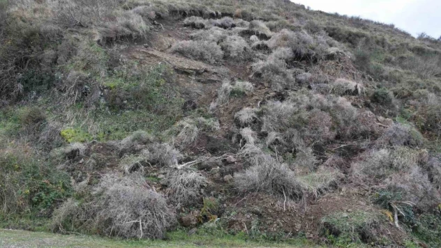 Sinop'ta Korkutan Heyelan