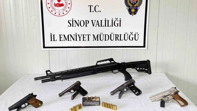 Sinop'ta Silah Kaçakçılığı Operasyonu