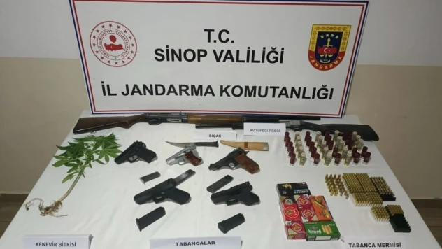 Sinop'ta Silah Ve Uyuşturucu Operasyonu