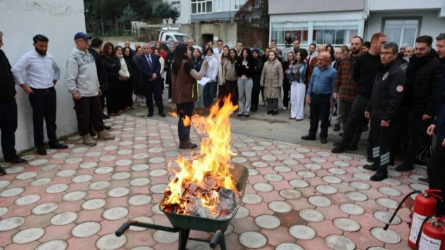 Sinop'ta Yangın Tatbikatı Gerçeğini Aratmadı