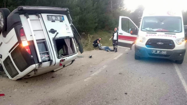 Takla atan araçtan sağ kurtulamadı