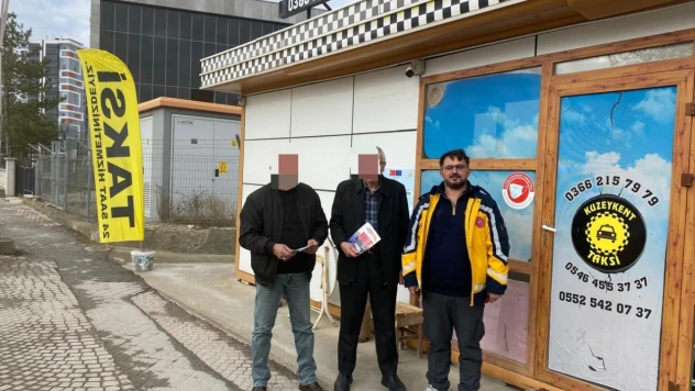 Taksi Duraklarına Bilgilendirme Yapıldı