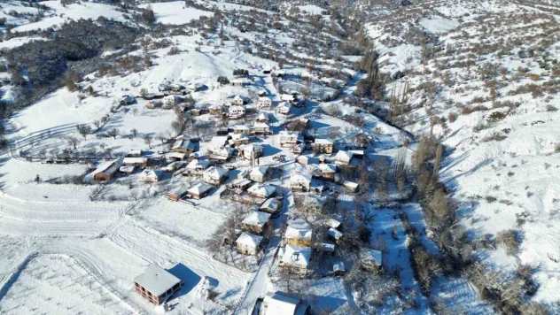 Tarihi İlçede Kış Güzelliği