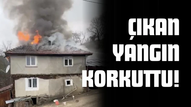 Taşköprü'de İki Katlı Evde Çıkan Yangın Korkuttu!