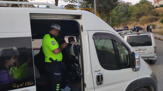 Taşköprü'de Okul Servisleri Denetlendi