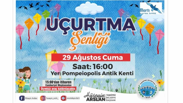 Taşköprü'de Uçurtma Şenliği Düzenlenecek