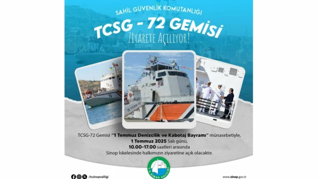 TCSG-72 Gemisi Halkın Ziyaretine Açılacak