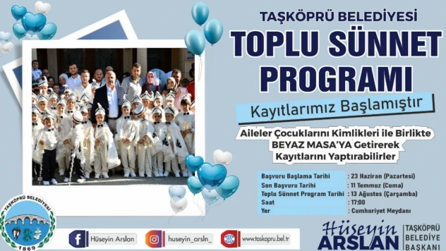 Toplu Sünnet Töreni Yapılacak