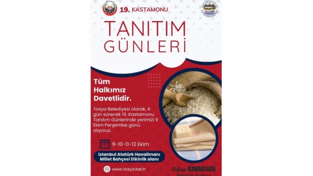 Tosya Belediyesi Tanıtım Günleri'nde Yerini Alıyor