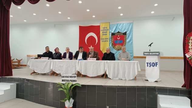 Tosya Şoförler Esnaf Odası Başkanlığına Yeniden Ahmet Baş Seçildi