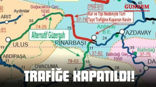Trafiğe Kapatıldı!