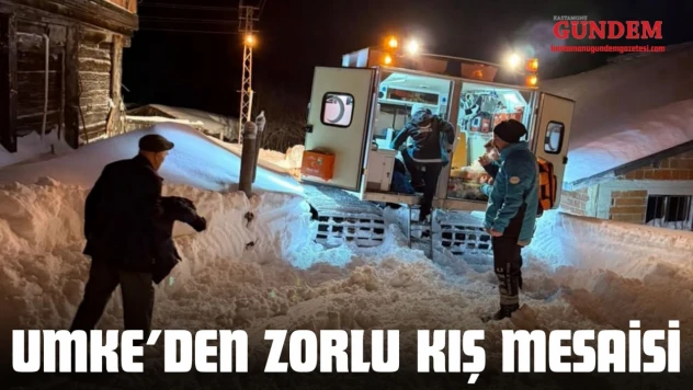 UMKE'den Zorlu Kış Mesaisi