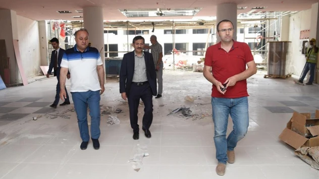 Vali Yıldırım, devam eden çalışmaları inceledi