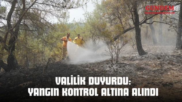 Valilik Duyurdu: Yangın Kontrol Altına Alındı