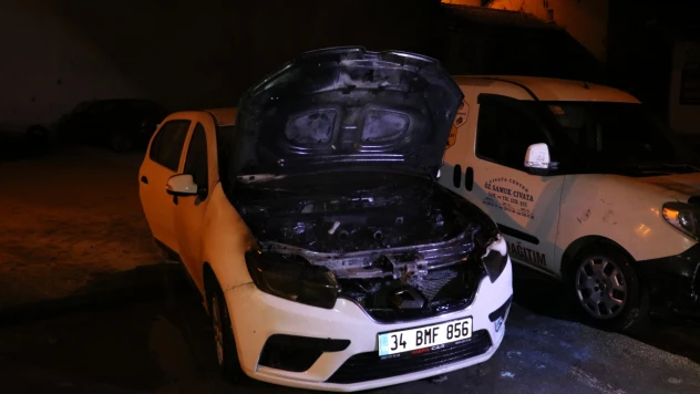 Yanan Otomobil Korkuttu