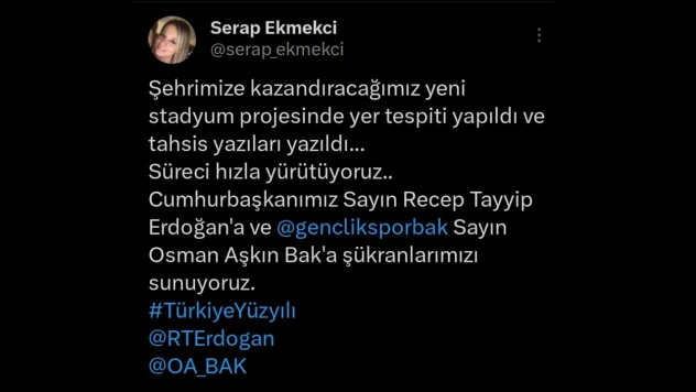 Yeni Stadın Yeri Tespit Edildi