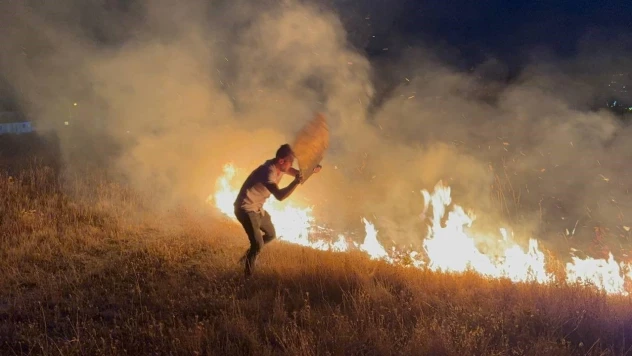 Anız Yangını Paniğe Neden Oldu