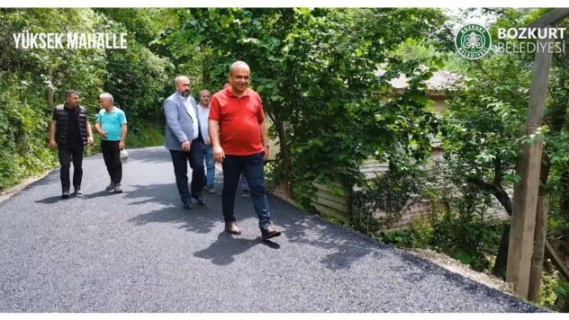 Yüksek Mahallesi asfalta kavuştu