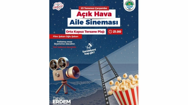 Zonguldak'ta Açık Hava Sinema Keyfi