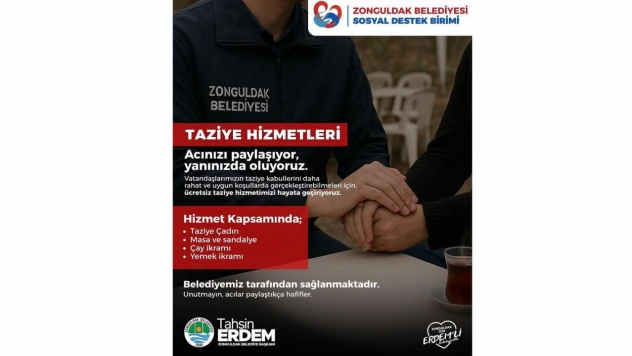 Zonguldak'ta Taziye Hizmeti Hayata Geçiyor