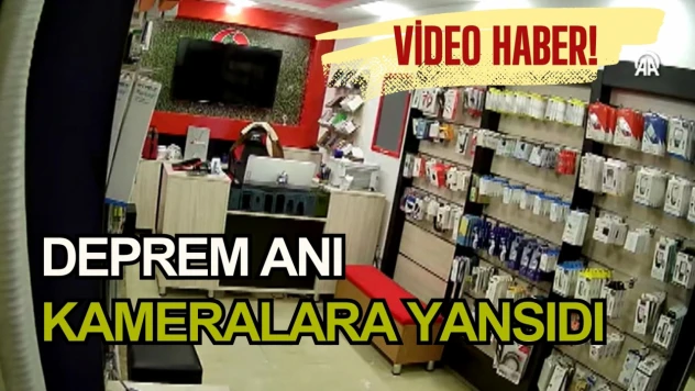 Malatya'da Meydana Gelen Deprem Anı Kameralara Yansıdı