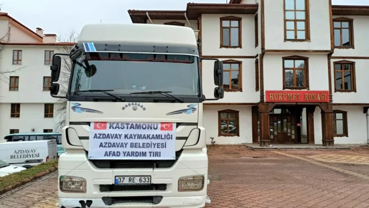 Azdavay'dan odun yardımı