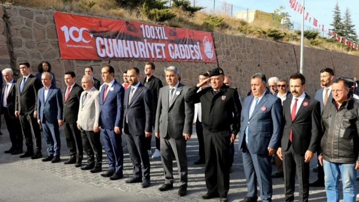 Çankırı'da Cumhuriyetin 100. yılında anlamlı hareket
