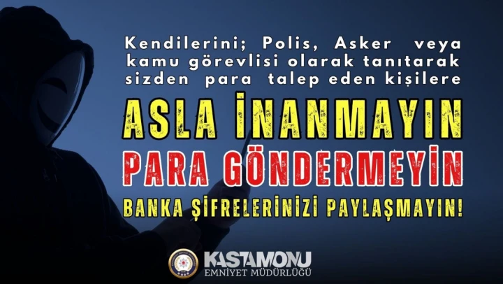 Dolandırıcılara karşı uyarı yapıldı
