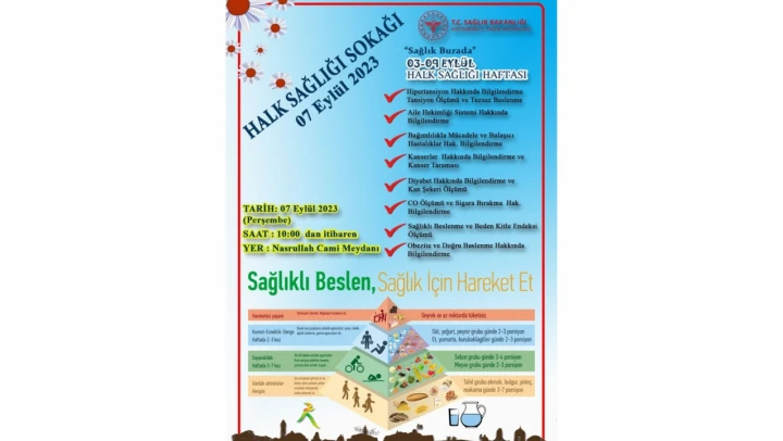 Halk Sağlığı Sokağı kurulacak