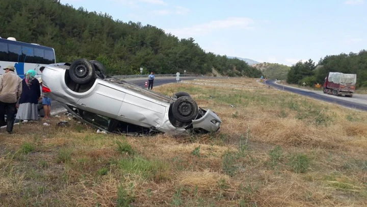 Hanönü yolunda kaza 1 ölü 3 yaralı