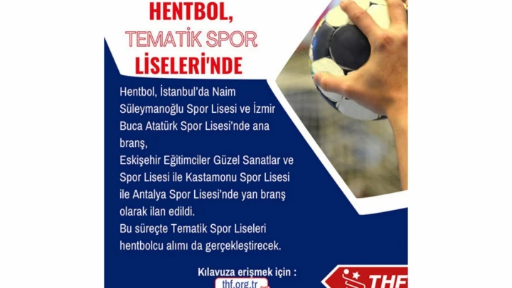Hentbol Kastamonu Spor Lisesi'nde yan branş oldu