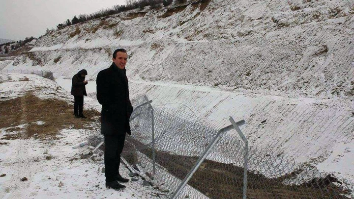 HES'te yaşanan heyelan tarım alanlarına zarar verdi