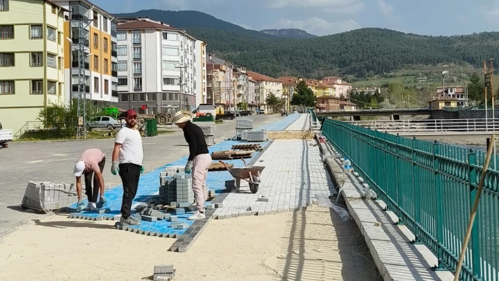 İhsangazi'de Bisiklet Yolu Projesinde Sona Yaklaşıldı