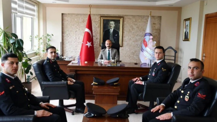 Jandarma'dan Kaymakam ziyareti
