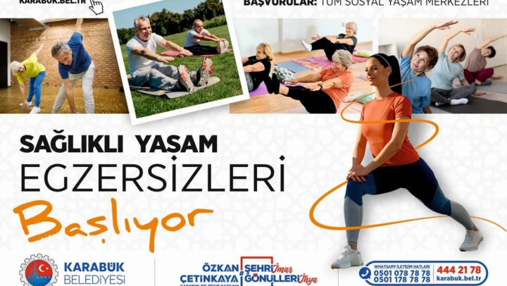 Karabük'te Yeni Egzersiz Programları Başlıyor
