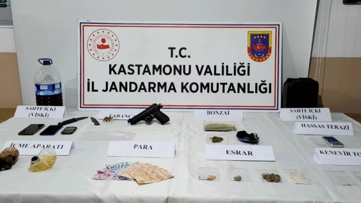 Kastamonu'da uyuşturucu operasyonu