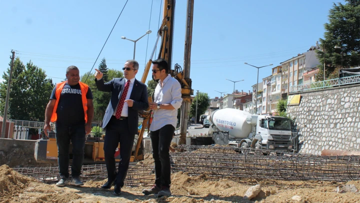 Kaymakam Pişkin, hükümet konağı inşaatını inceledi