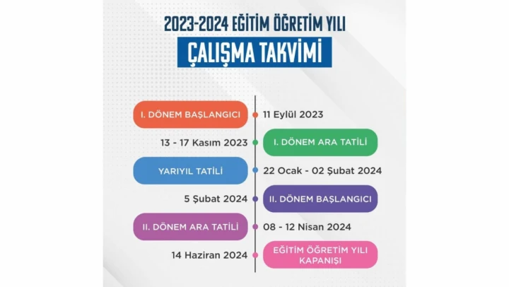 MEB çalışma takvimini yayımladı