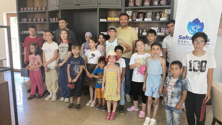 Özel gereksinimli çocukların Safranova keyfi