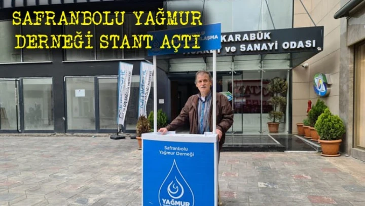 Safranbolu Yağmur Derneği stant açtı