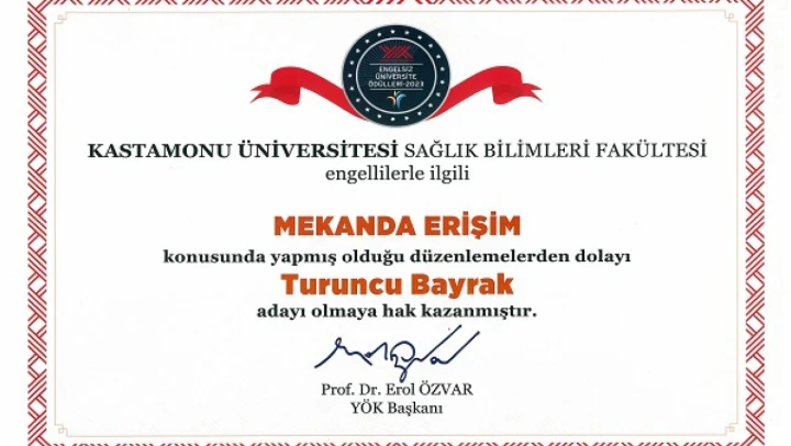 Sağlık Bilimleri, Turuncu Bayrak'a aday
