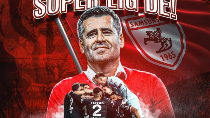 Samsunspor Süper Lig'e yükseldi