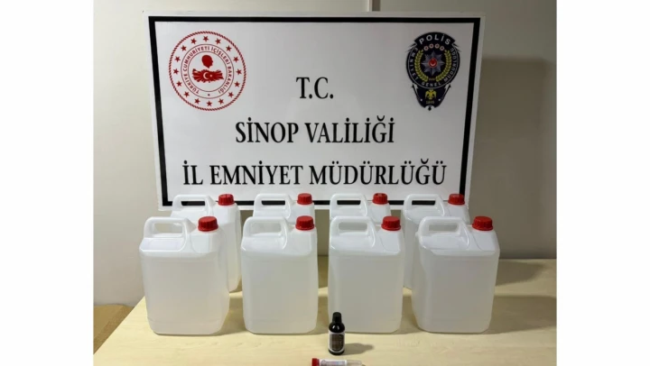 Sinop'ta 40 Litre Etil Alkol Ele Geçirildi