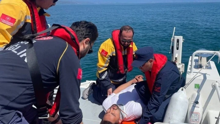 Sinop'ta Denizde Tatbikat
