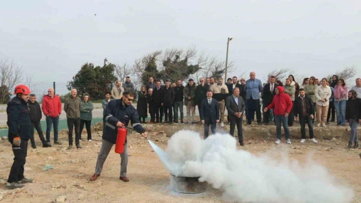 Sinop'ta Yangın Tatbikatı