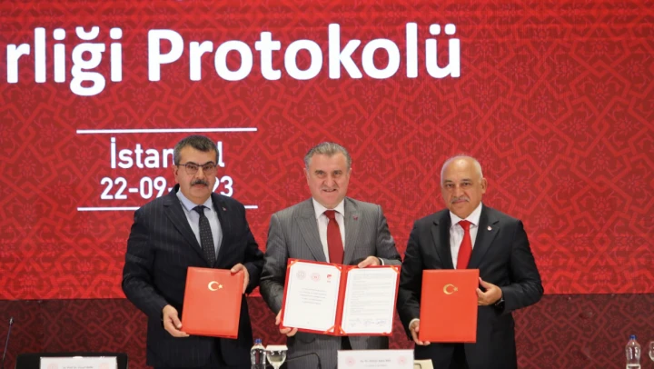TFF, MEB ve GSB arasında protokol