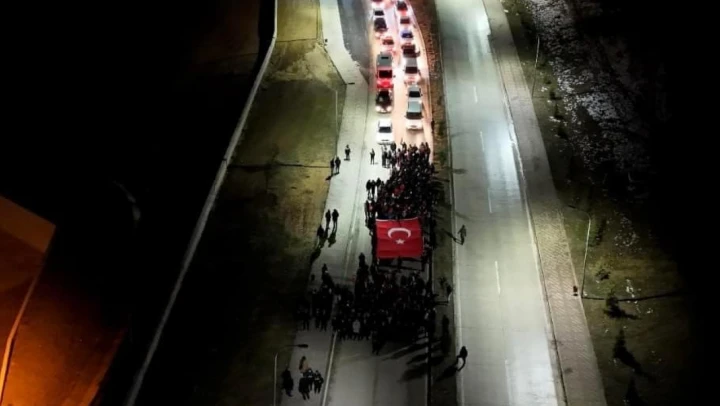 Ülkü Ocaklarından Teröre Lanet Yürüyüşü