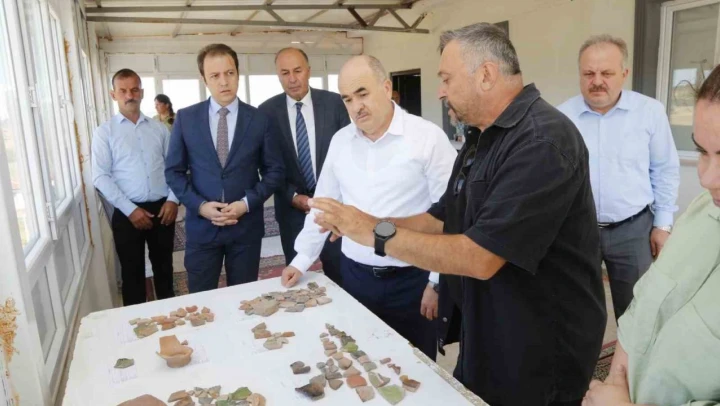 Vali Dağlı'dan Kalehisar Ören Yerinde İnceleme