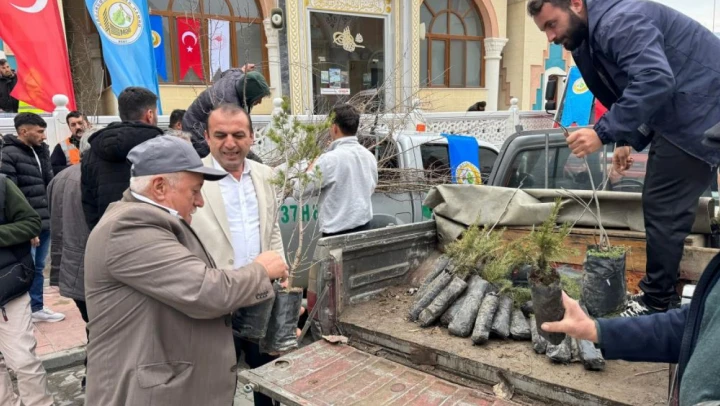 Vatandaşlara Fidan Dağıtıldı